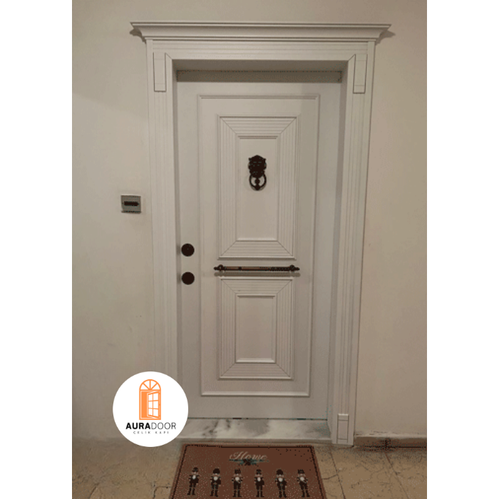 Beyaz Çelik Kapı AU-059