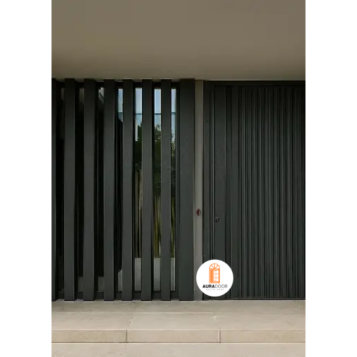 Kömür Siyah Villa Kapısı AUV-052