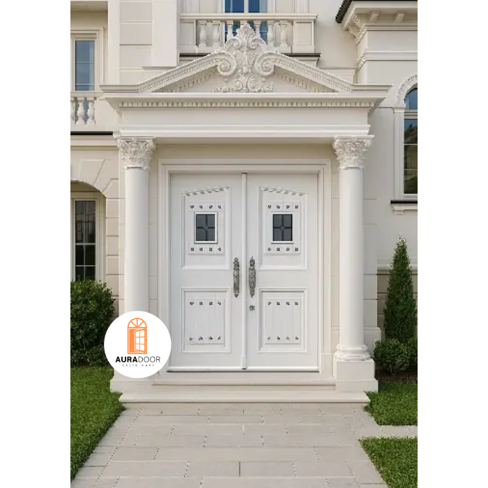 Beyaz İhtişam Villa Kapısı AUV-053