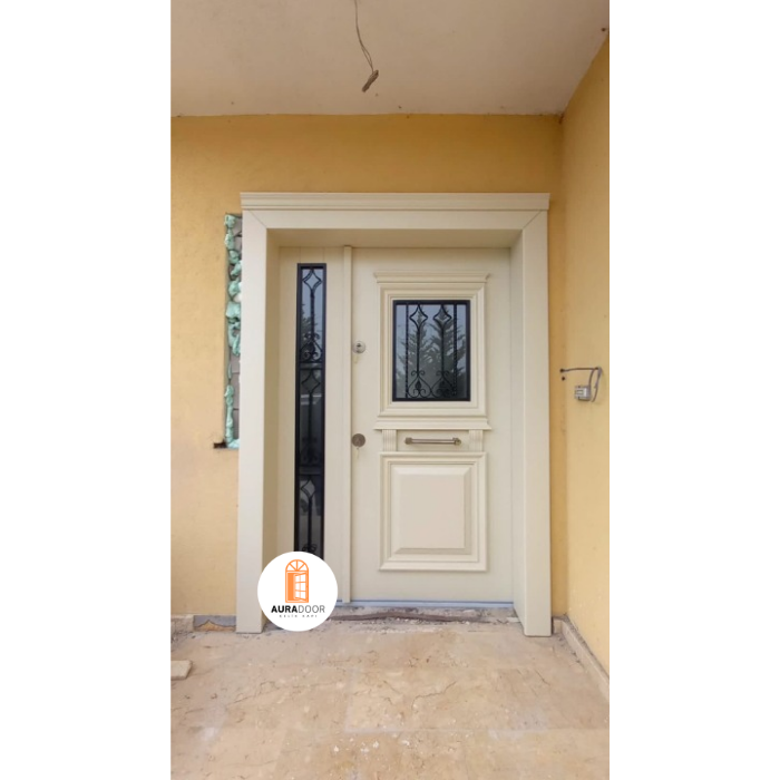 Beyaz Lüks Villa Kapısı AUV-055